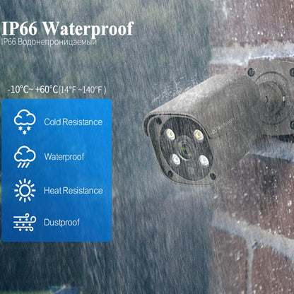Techage H.265 8CH 5MP POE NVR Kit CCTV System Two Way Audio AI IP Camera IR Outdoor Waterproof Video Security Surveillance Set